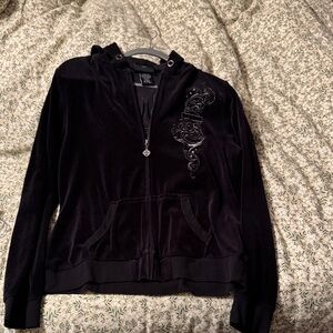 Harley-Davidson Women's Black Embroidered Hoodie